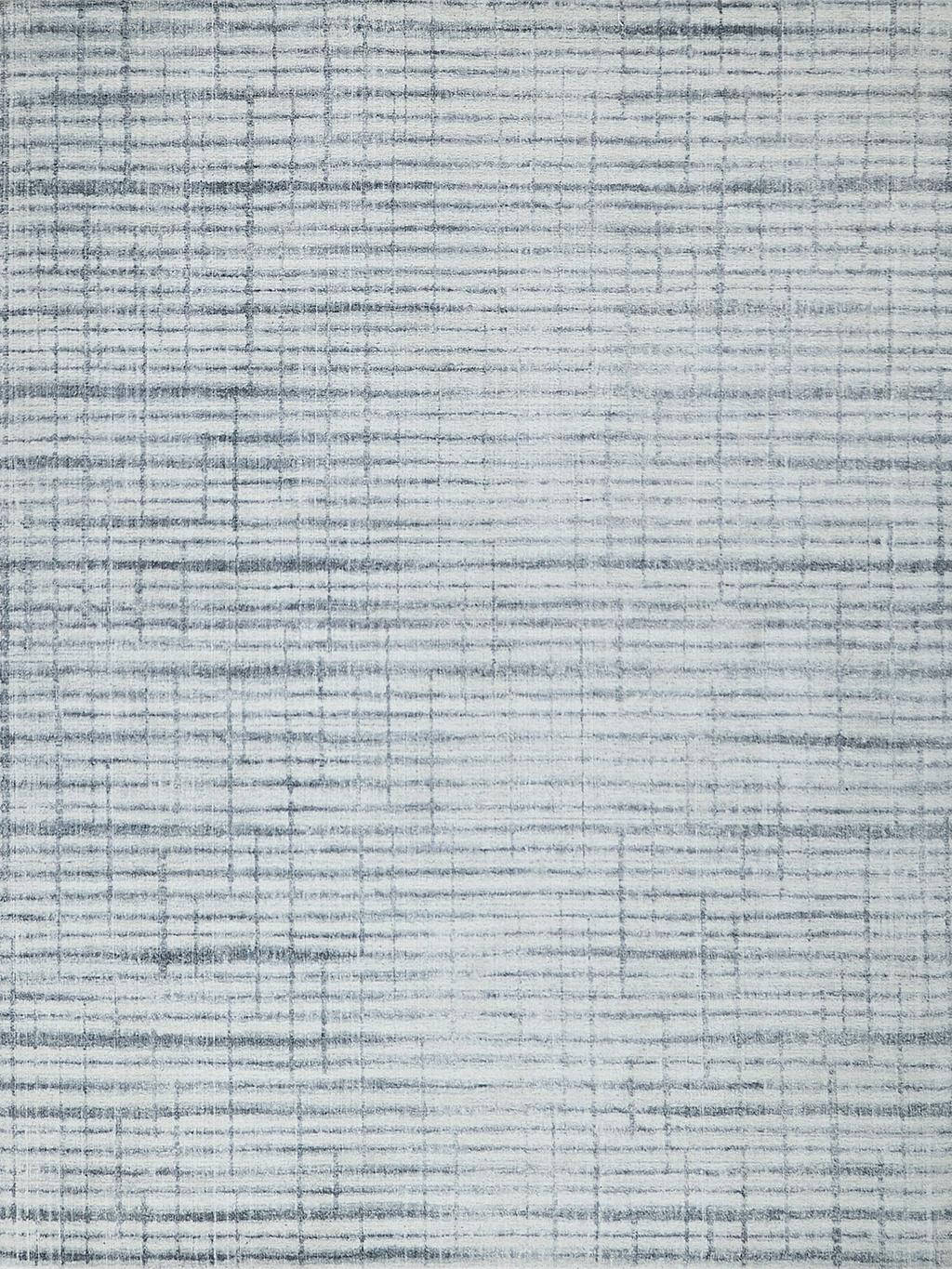 Exquisite Rugs Allure Hand-loomed Wool/Bamboo Silk 6340 Ivory/Blue 2' x 3' Area Rug
