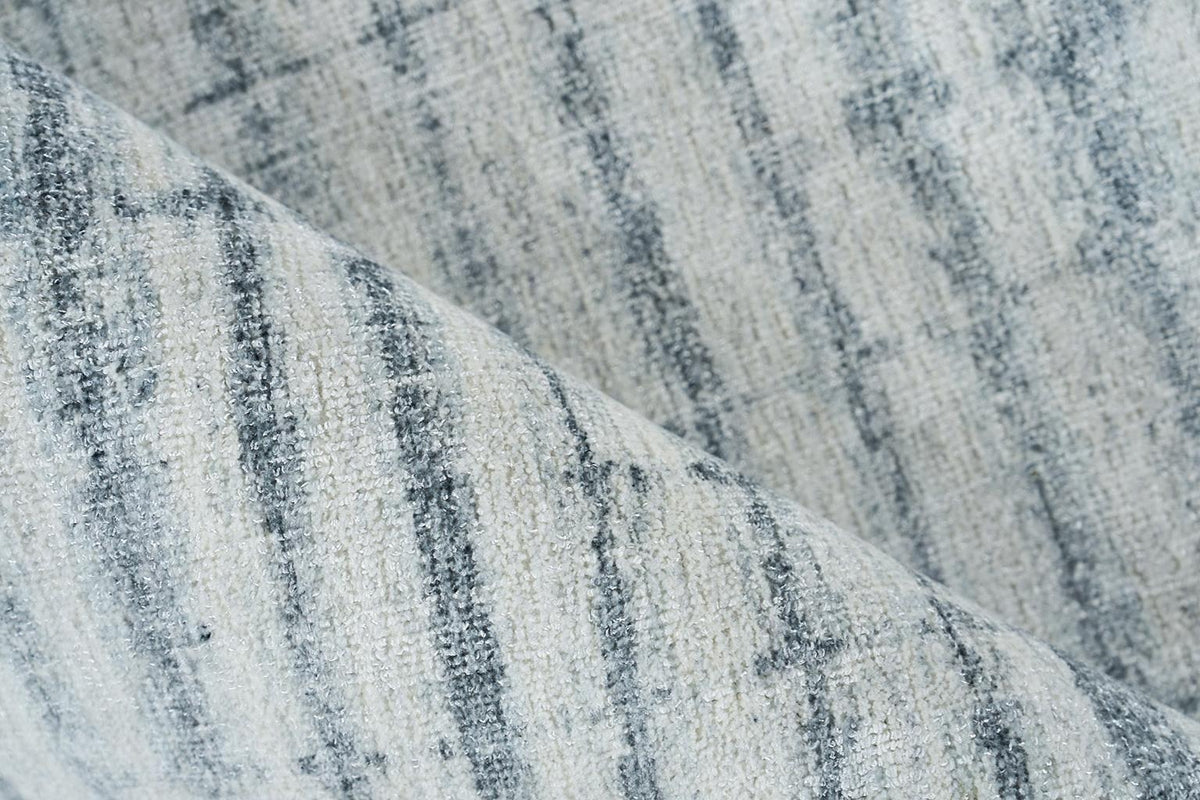 Exquisite Rugs Allure Hand-loomed Wool/Bamboo Silk 6340 Ivory/Blue 2' x 3' Area Rug