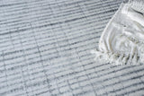 Exquisite Rugs Allure Hand-loomed Wool/Bamboo Silk 6340 Ivory/Blue 2' x 3' Area Rug