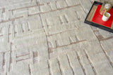 Exquisite Rugs Calexico Hand Woven New Zealand Wool 6430 Ivory/Beige 6' x 9' Area Rug