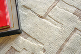 Exquisite Rugs Calexico Hand Woven New Zealand Wool 6430 Ivory/Beige 6' x 9' Area Rug