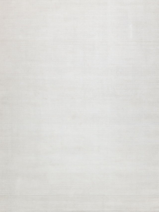 Exquisite Rugs Martelli Modern Handmade Silky Nylon in 6431 White 4' x 5' Area Rug