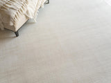 Exquisite Rugs Martelli Modern Handmade Silky Nylon in 6431 White 8' x 10' Area Rug