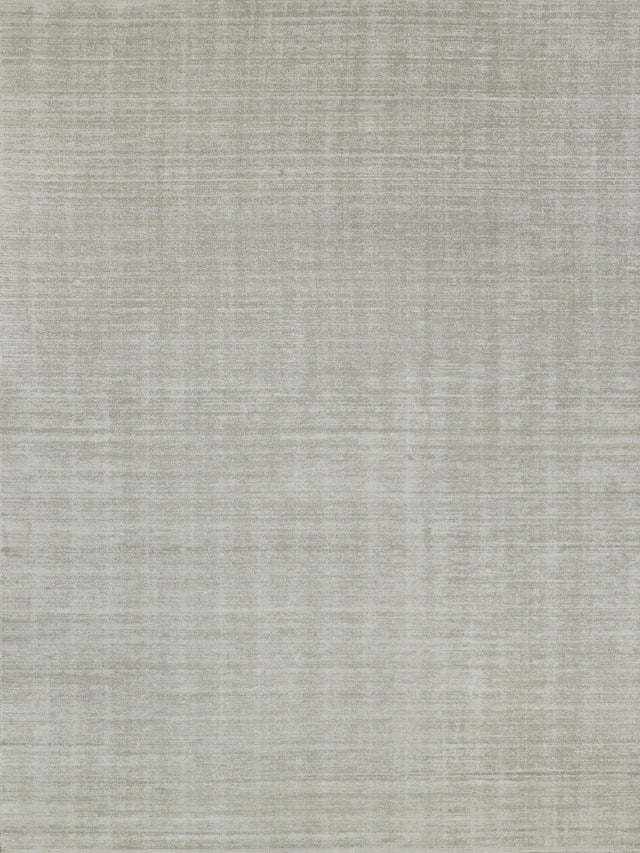 Exquisite Rugs Martelli Modern Handmade Silky Nylon in 6432 Light Silver 10' x 14' Area Rug