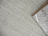 Exquisite Rugs Martelli Modern Handmade Silky Nylon in 6432 Light Silver 12' x 15' Area Rug