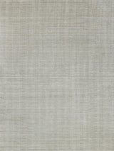 Exquisite Rugs Martelli Modern Handmade Silky Nylon in 6432 Light Silver 9' x 12' Area Rug