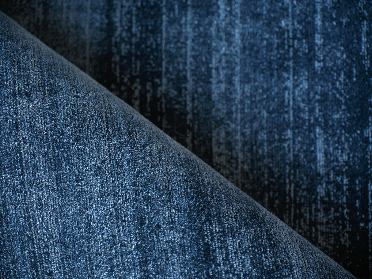 Exquisite Rugs Martelli Modern Handloomed Shiny Nylon 6478 Navy 10' x 10' Area Rug