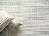 Exquisite Rugs Cabrini Modern Handmade Silky Nylon in 6480 White 6' x 9' Area Rug