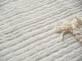 Exquisite Rugs Cabrini Modern Handmade Silky Nylon in 6480 White 6' x 9' Area Rug