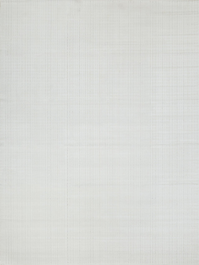 Exquisite Rugs Cabrini Modern Handmade Silky Nylon in 6480 White 6' x 9' Area Rug