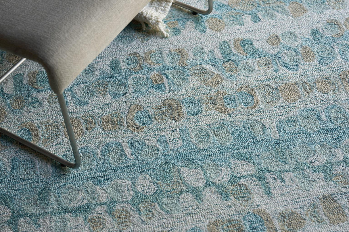 Exquisite Rugs Colorplay Hand Tufted New Zealand Wool Navy 2' x 3' Area Rug