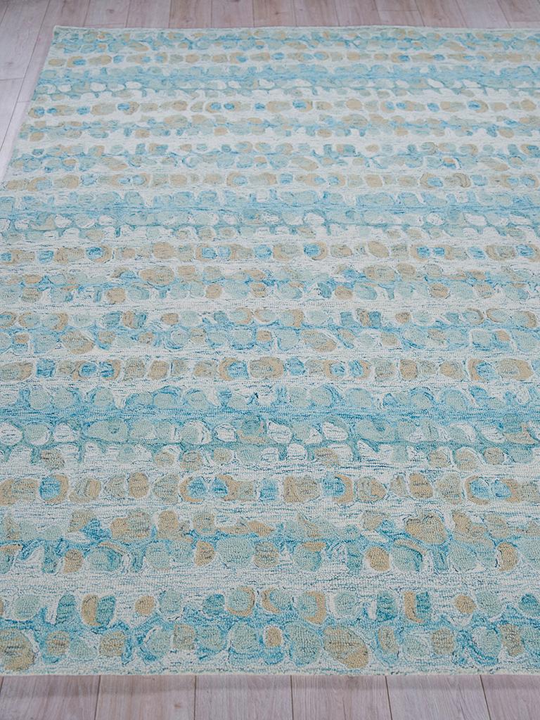 Exquisite Rugs Colorplay Hand Tufted New Zealand Wool Navy 2' x 3' Area Rug