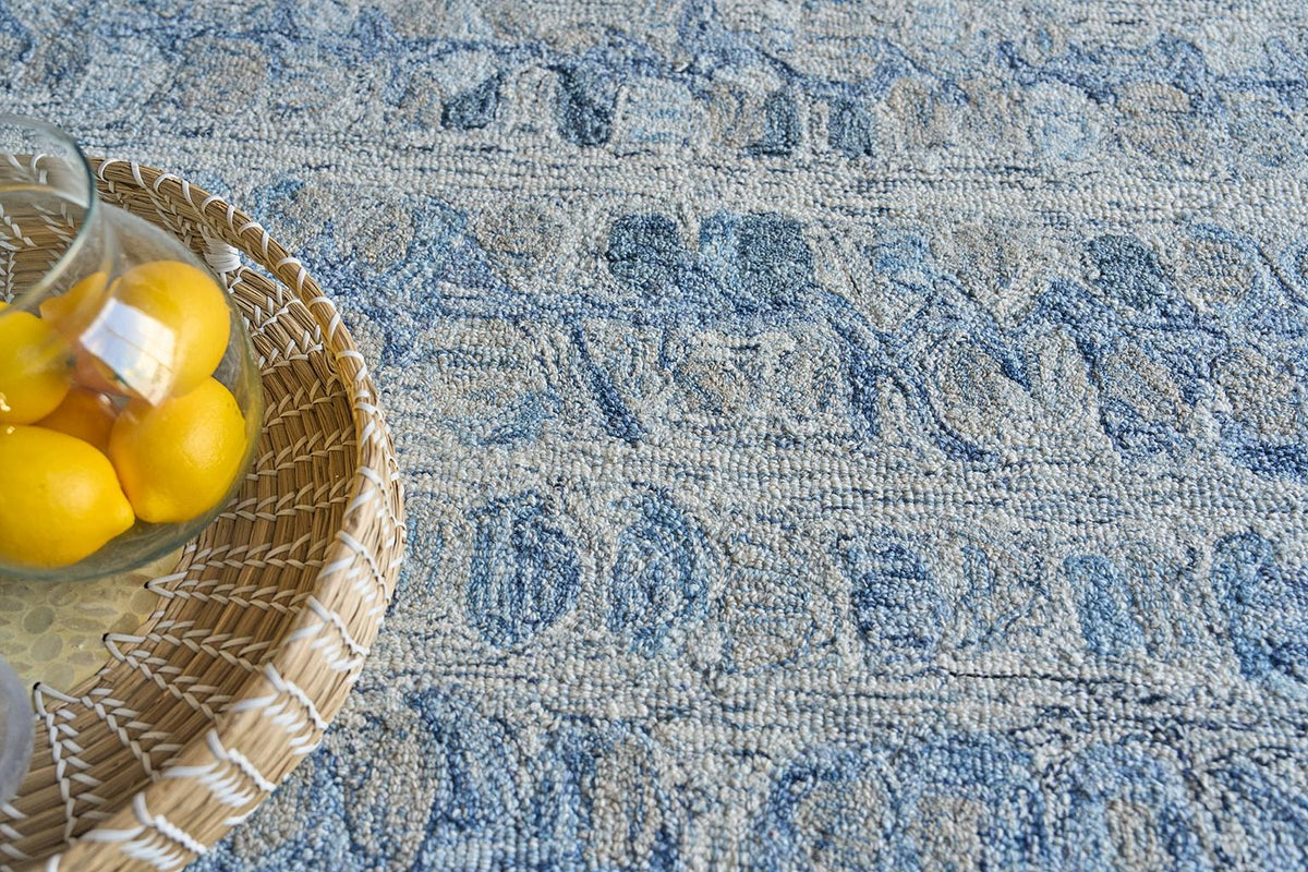 Exquisite Rugs Colorplay Hand Tufted New Zealand Wool 6495 Navy 2' x 3' Area Rug