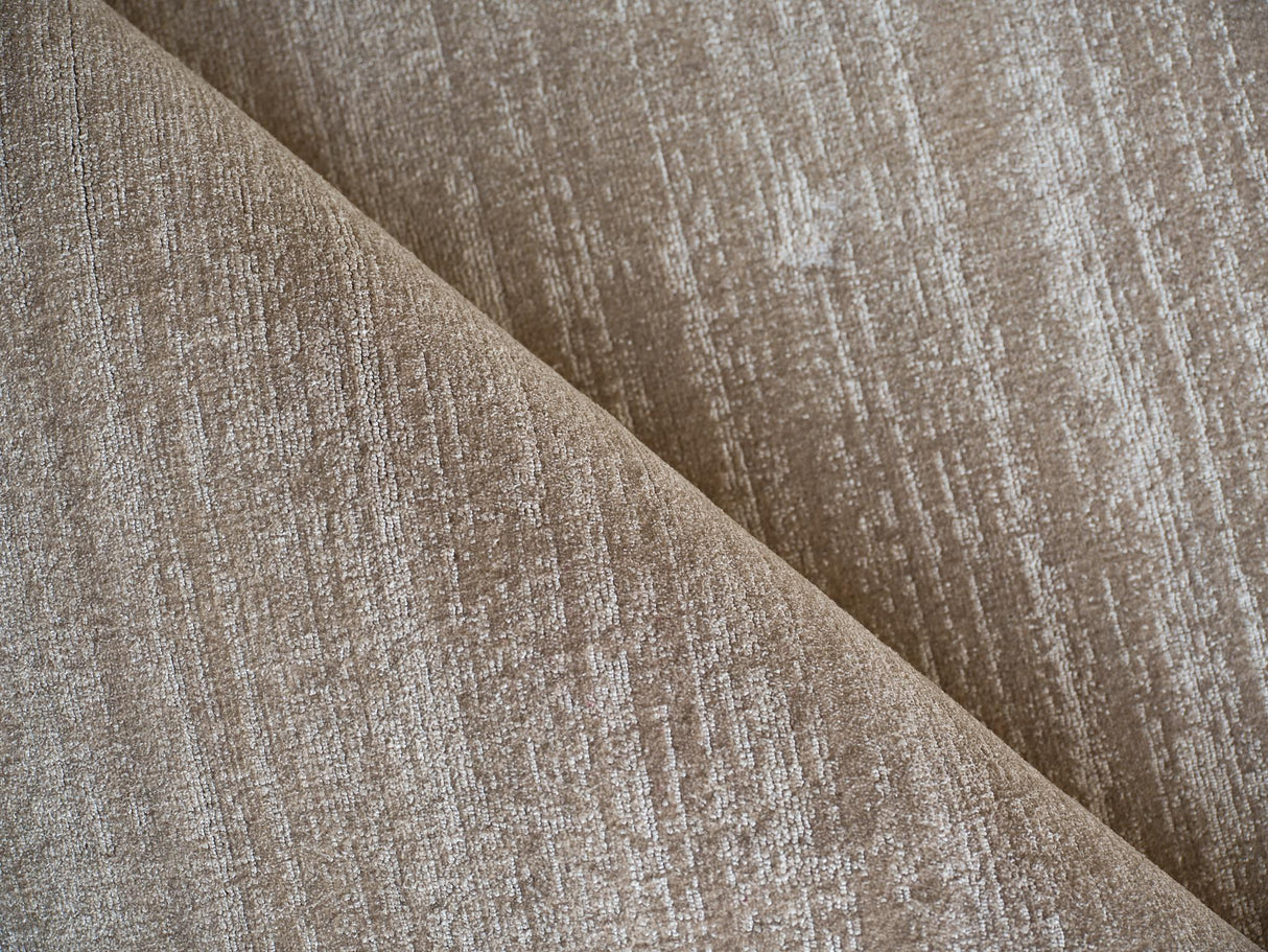 Exquisite Rugs Martelli Modern Handmade Silky Nylon in 6518 Taupe 4' x 5' Area Rug