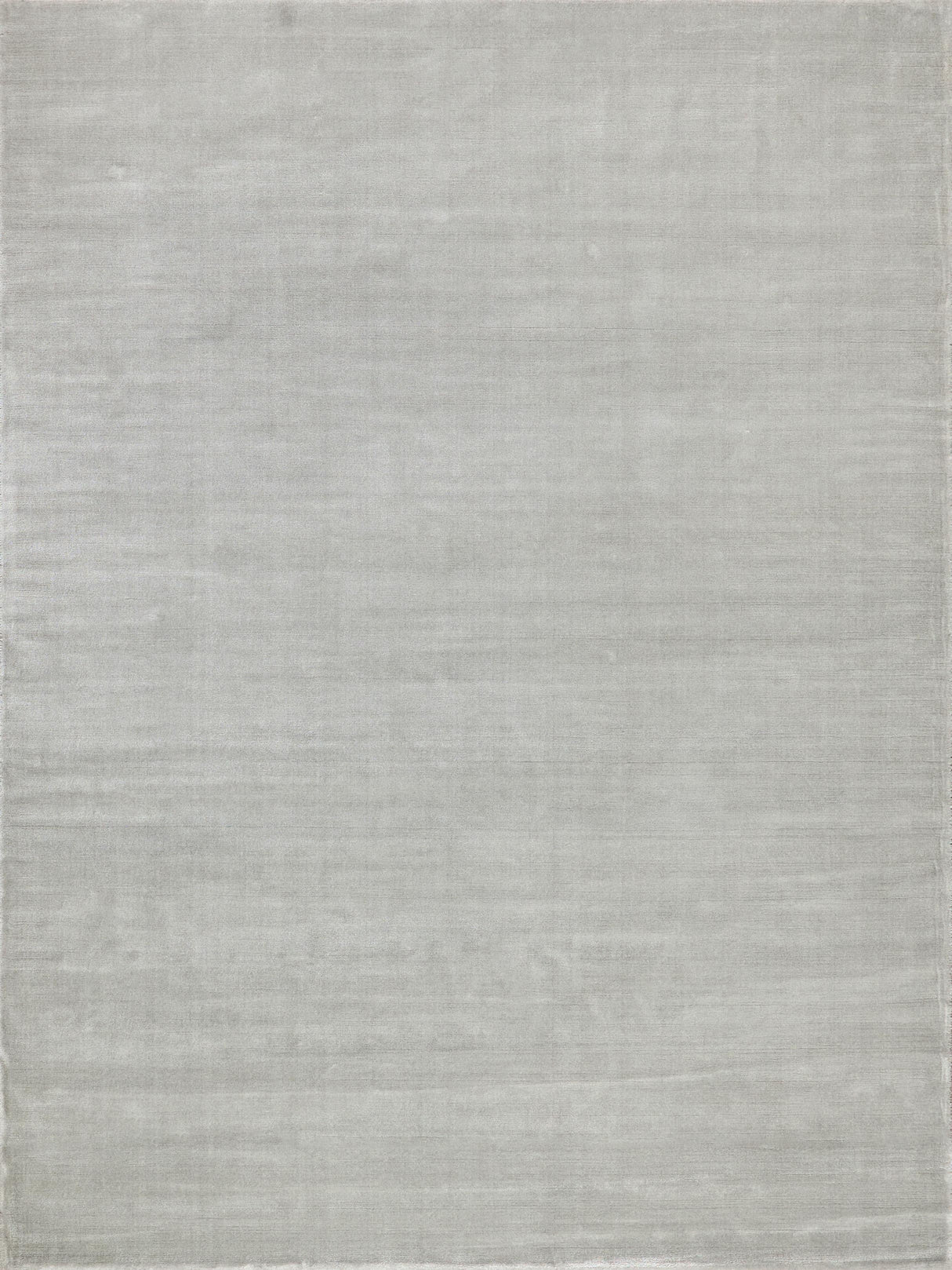 Exquisite Rugs Velutto Modern Handmade Silky Nylon in 6538 Light Silver 12' x 12' Area Rug