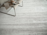 Exquisite Rugs Velutto Modern Handmade Silky Nylon in 6538 Light Silver 12' x 12' Area Rug