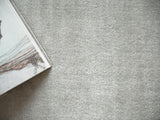 Exquisite Rugs Velutto Modern Handmade Silky Nylon in 6538 Light Silver 12' x 12' Area Rug
