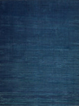 Exquisite Rugs Velutto Modern Handmade Silky Nylon in 6539 Navy 6' x 9' Area Rug