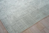 Exquisite Rugs Cabrini Modern Handloomed Shiny Nylon 6730 Light Silver 15' x 15' Area Rug