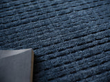 Exquisite Rugs Cabrini Modern Handmade Silky Nylon in 6731 Navy 12' x 12' Area Rug