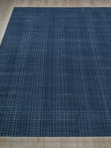 Exquisite Rugs Cabrini Modern Handmade Silky Nylon in 6731 Navy 12' x 18' Area Rug