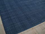 Exquisite Rugs Cabrini Modern Handmade Silky Nylon in 6731 Navy 15' x 24' Area Rug