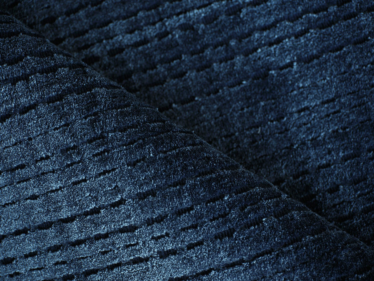 Exquisite Rugs Cabrini Modern Handmade Silky Nylon in 6731 Navy 9' x 12' Area Rug