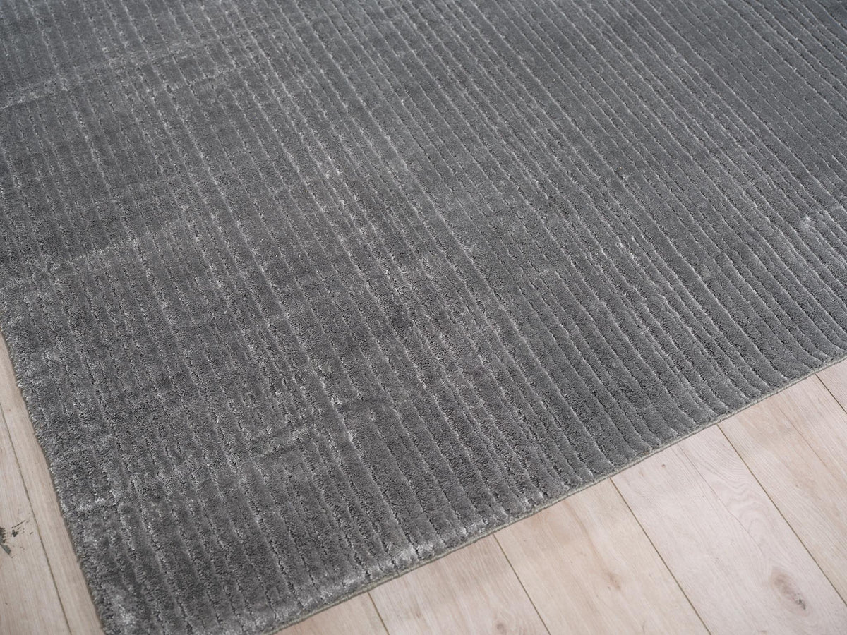 Exquisite Rugs Exquisite Rugs Cabrini Modern Handmade Silky Nylon in 6732 Gray 2' x 3' Area Rug