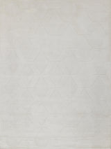 Exquisite Rugs Exquisite Rugs Brunello Modern Handmade Silky Nylon in 6735 White 2' x 3' Area Rug