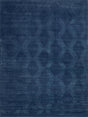 Exquisite Rugs Brunello Modern Handmade Silky Nylon in 6737 Navy 6' x 9' Area Rug