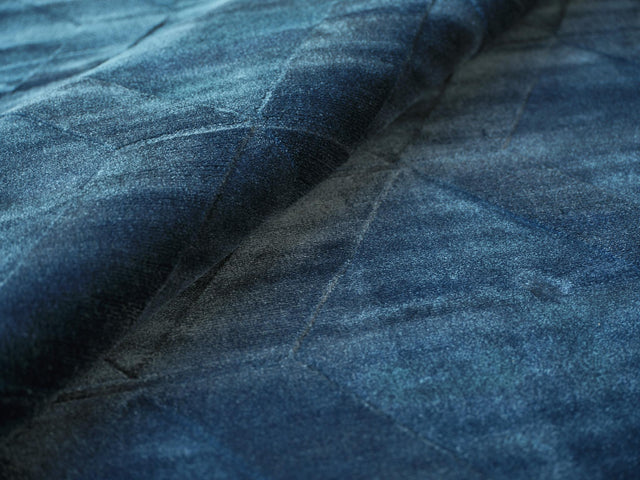 Exquisite Rugs Brunello Modern Handmade Silky Nylon in 6737 Navy 8' x 10' Area Rug