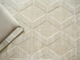 Exquisite Rugs Brunello Modern Handmade Silky Nylon in 6739 Light Beige 2' x 3' Area Rug
