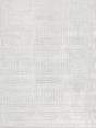 Exquisite Rugs Tovello Modern Handmade Silky Nylon in 6746 White 10' x 14' Area Rug