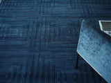Exquisite Rugs Tovello Modern Handmade Silky Nylon in 6748 Navy 10' x 8' Area Rug