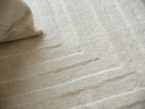 Exquisite Rugs Tovello Modern Handmade Silky Nylon in 6750 Beige 10' x 8' Area Rug