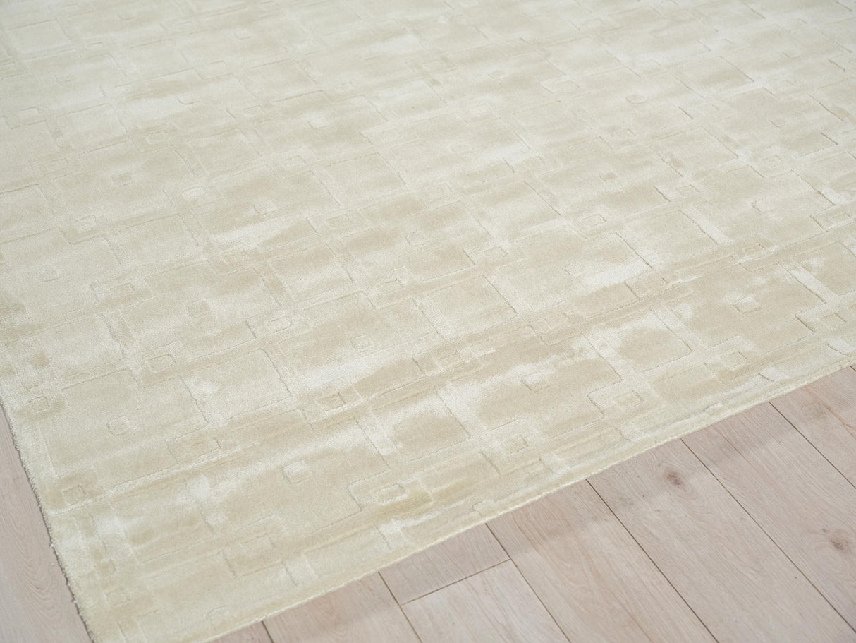 Exquisite Rugs Camora Modern Handmade Silky Nylon in 6755 Beige 8' x 10' Area Rug