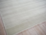 Exquisite Rugs Pavia Modern Handmade Silky Nylon in 6758 Light Silver 2' x 3' Area Rug