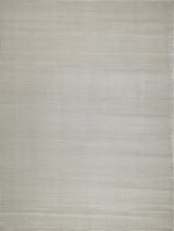 Exquisite Rugs Pavia Modern Handmade Silky Nylon in 6758 Light Silver 6' x 9' Area Rug