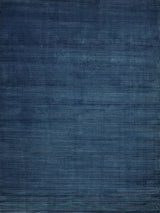 Exquisite Rugs Pavia Modern Handmade Silky Nylon in 6759 Navy 2' x 3' Area Rug