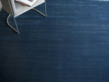 Exquisite Rugs Pavia Modern Handmade Silky Nylon in 6759 Navy 2' x 3' Area Rug