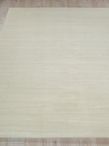 Exquisite Rugs Pavia Modern Handmade Silky Nylon in 6761 Beige 4' x 6' Area Rug