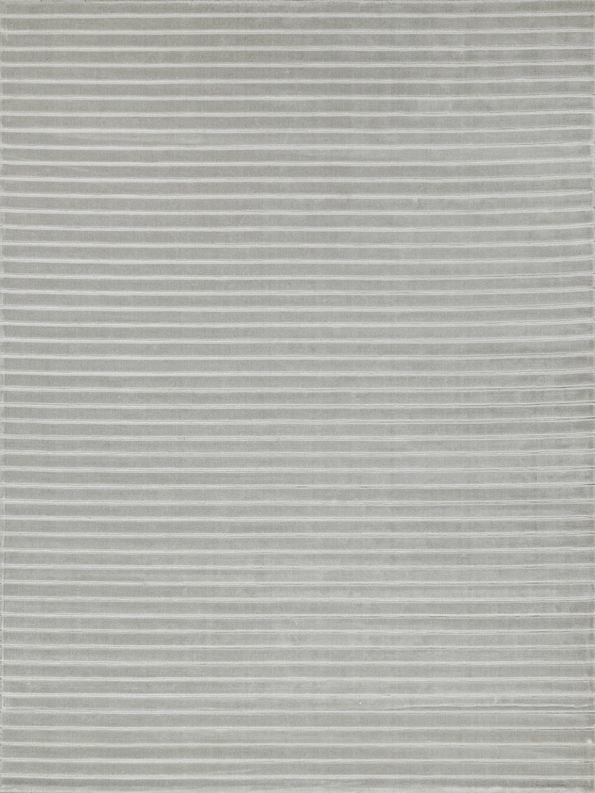 Exquisite Rugs Amani Modern Handmade Silky Nylon in 6764 Light Silver 6' x 9' Area Rug