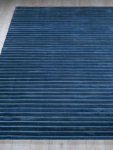 Exquisite Rugs Amani Modern Handmade Silky Nylon in 6765 Navy 14' x 14' Area Rug