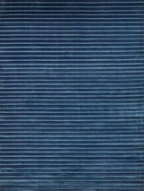 Exquisite Rugs Amani Modern Handmade Silky Nylon in 6765 Navy 2' x 3' Area Rug