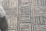Exquisite Rugs Naturals Handmade Hand-tufted New Zealand Wool on Canvas 6777 Charcoal 2' x 3' Area Rug
