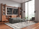 Exquisite Rugs Naturals Handmade Hand-tufted New Zealand Wool on Canvas 6781 Charcoal 3' x 2' Area Rug