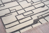 Exquisite Rugs Naturals Handmade Hand-tufted New Zealand Wool on Canvas 6781 Charcoal 3' x 2' Area Rug