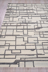 Exquisite Rugs Naturals Handmade Hand-tufted New Zealand Wool on Canvas 6781 Charcoal 3' x 2' Area Rug