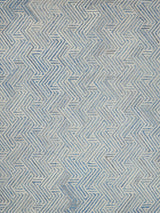 Exquisite Rugs Naturals Handmade Hand-tufted New Zealand Wool on Canvas 6783 Blue/Ivory 2' x 3' Area Rug