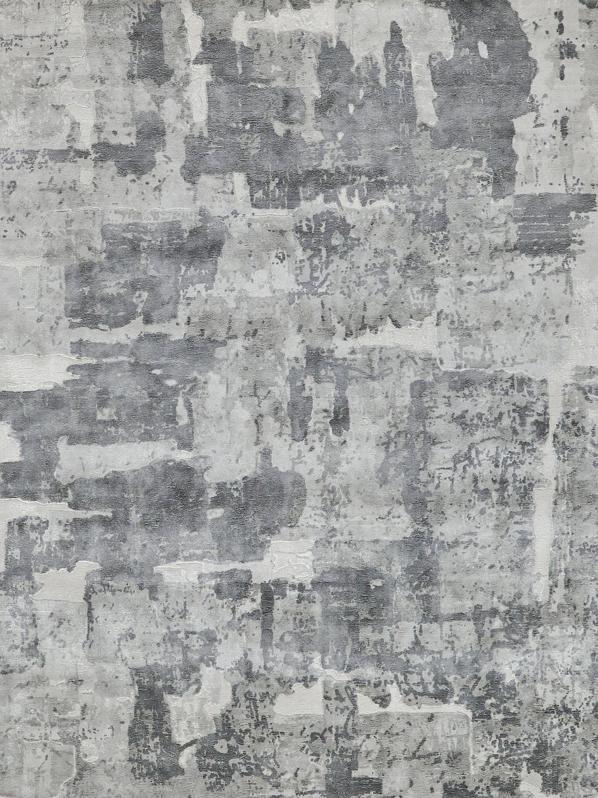 Exquisite Rugs Papyrus 6801 Gray Wool/Bamboo Silk handloomed 3' x 2' Area Rug